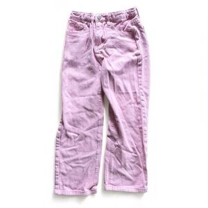 Girls Pink Denim Pants Size 140